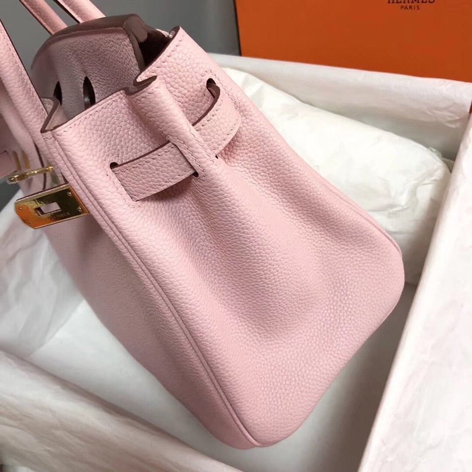 Hermes Birkin 30Cm Pink Togo Leather Gold Hardware view 6