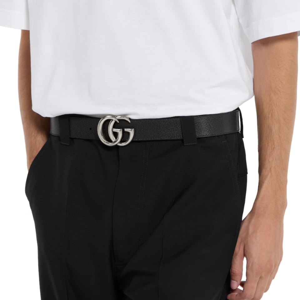 Gucci Reversible GG Marmont Belt Black Leather 838593 FAE0Y 9870 view 6