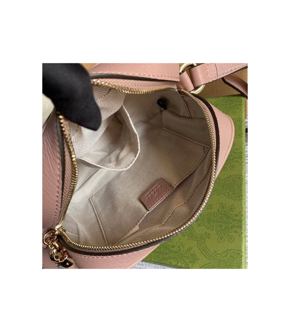 Gucci Soho Small Leather Disco Bag Pink view 13