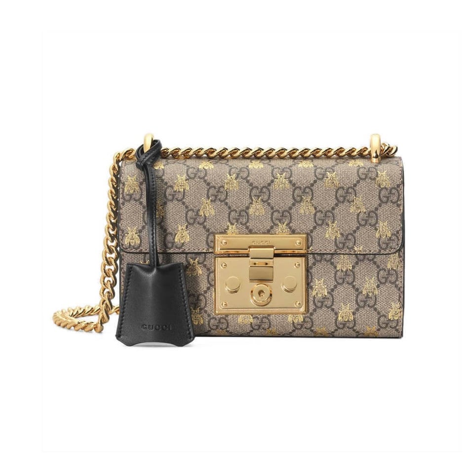 Gucci Padlock Small GG Bees Shoulder Bag view 2