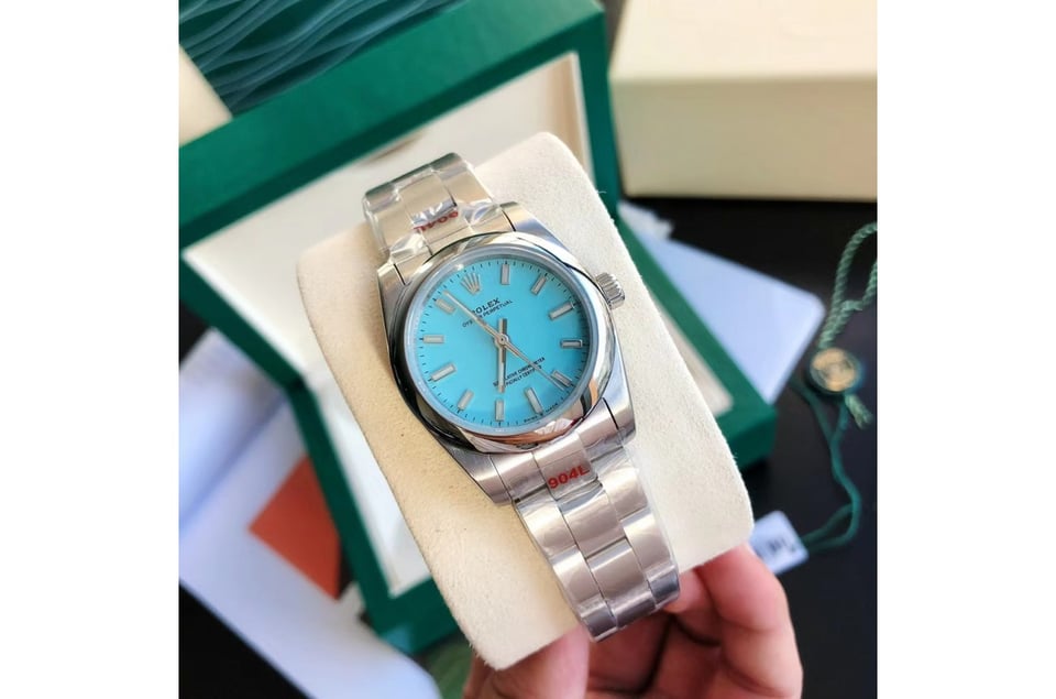 Rolex Oyster Perpetual 31/41mm SS/SS Blue/Stk view 3