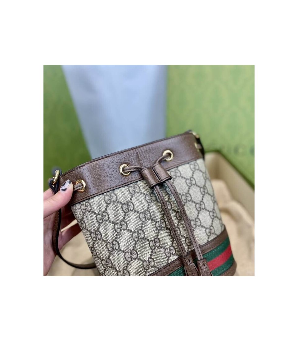 Gucci Ophidia Mini GG Bucket Bag view 9