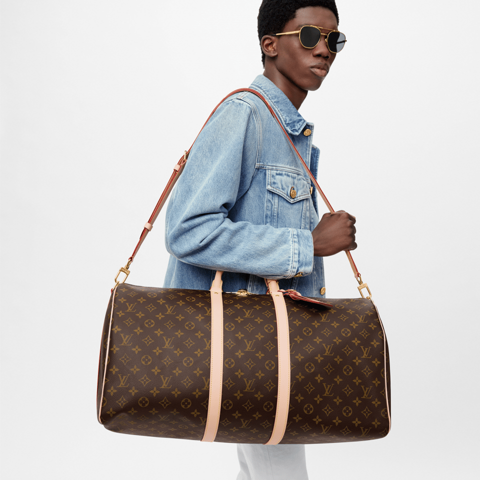 Louis Vuitton Monogram Keepall Bandouliere 55Cm M41424 view 3