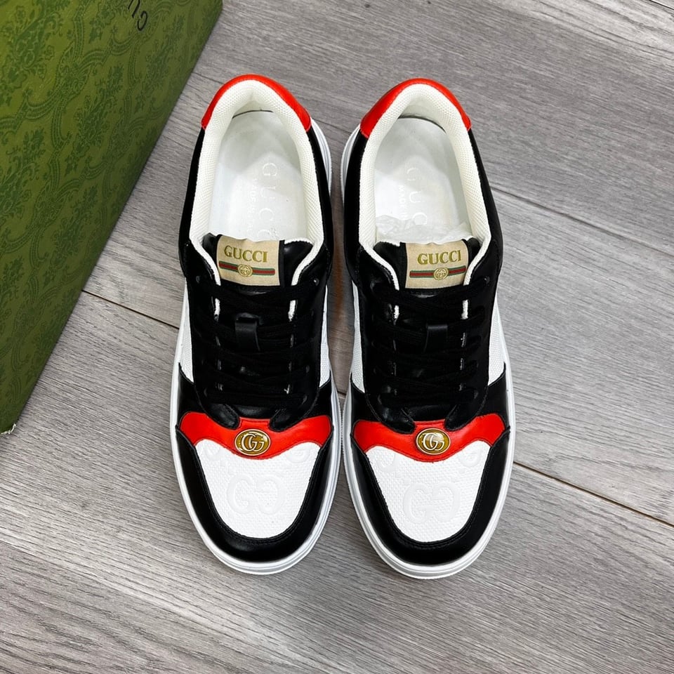 Gucci Screener Sneaker Black Orange view 10