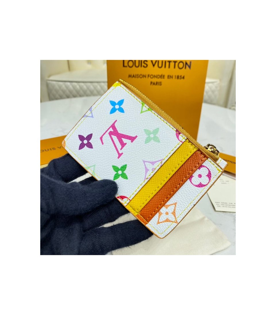 Louis Vuitton Cute Corgi Coin Pouch White view 3
