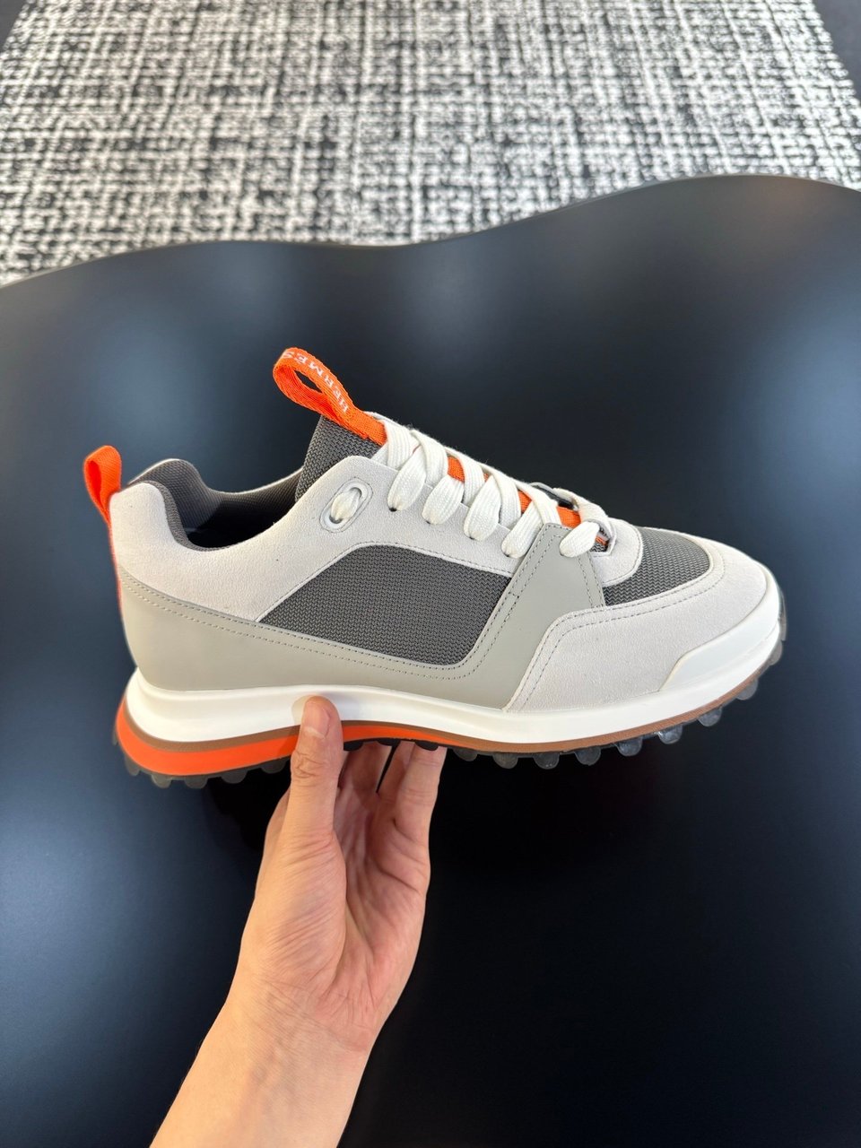 Hermès Trail Sneaker Grey- Shoes for Men view 10