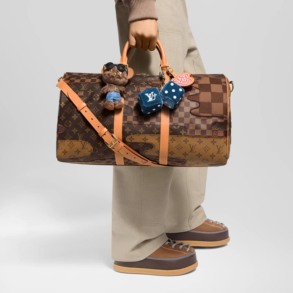 Louis Vuitton Keepall Bandoulière Bag 50cm/19.7in Brown Monogram Landscape M26119 view 2