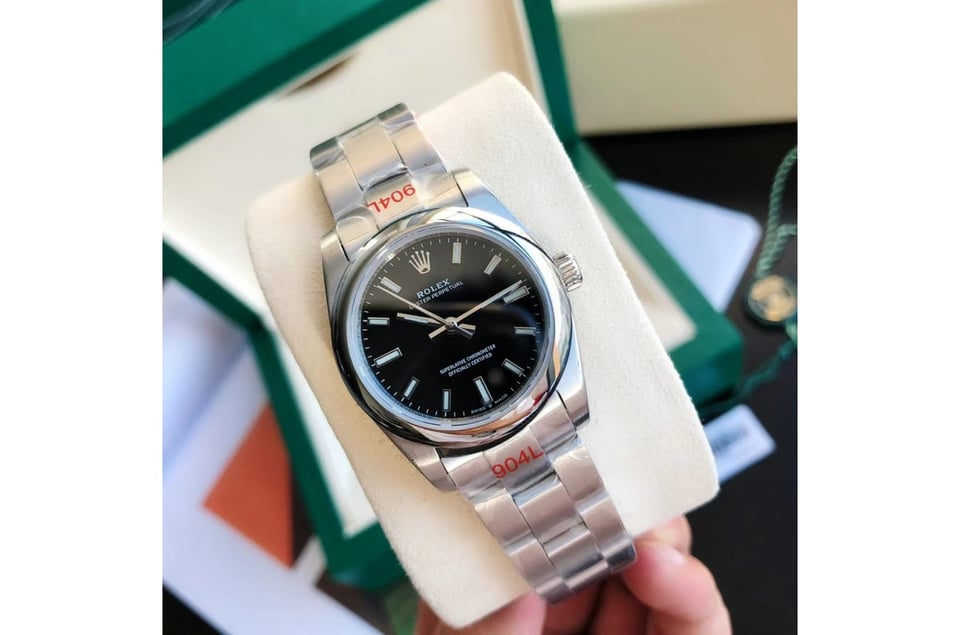 Rolex Oyster Perpetual 31/41mm SS/SS Black/Stk view 3