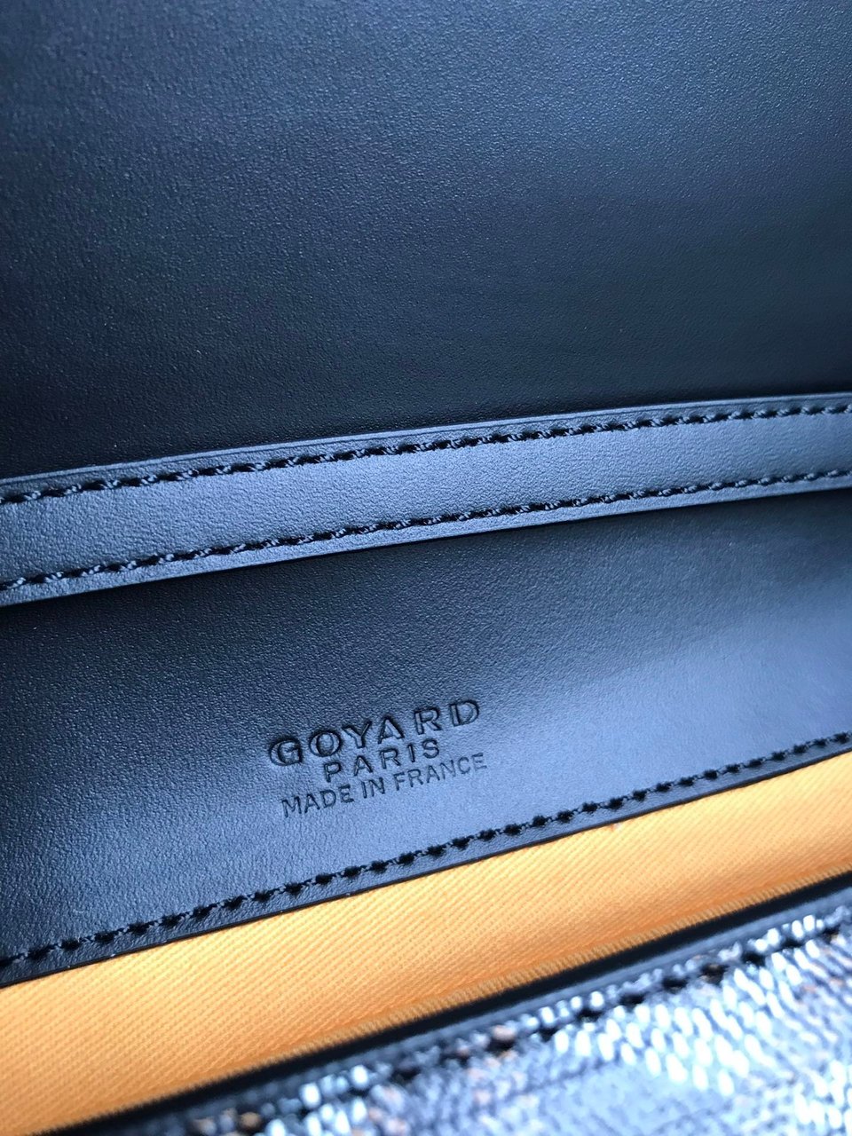 Goyard Monte-Carlo Pm Clutch 25 Cm Black Goyardine Canvas view 5