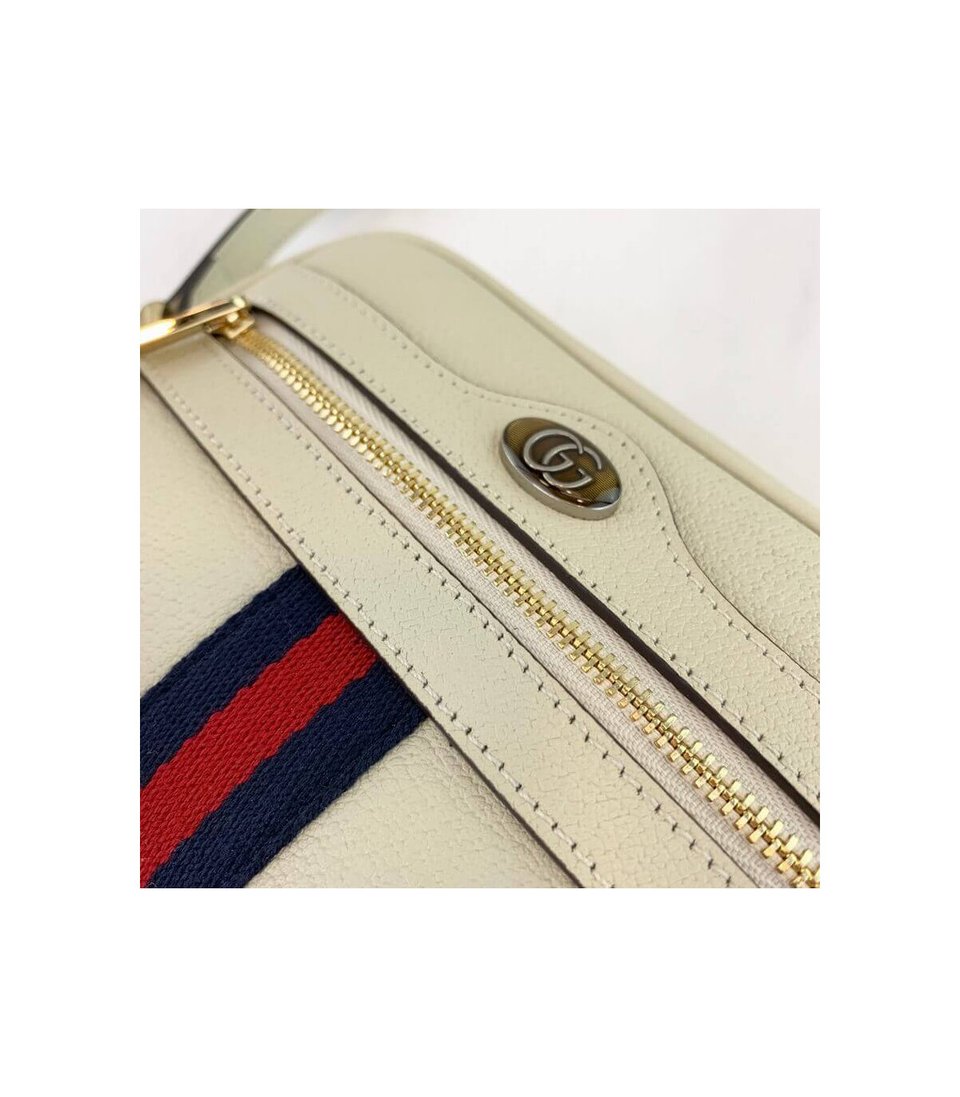 Gucci Ophidia Leather Mini Bag White view 9