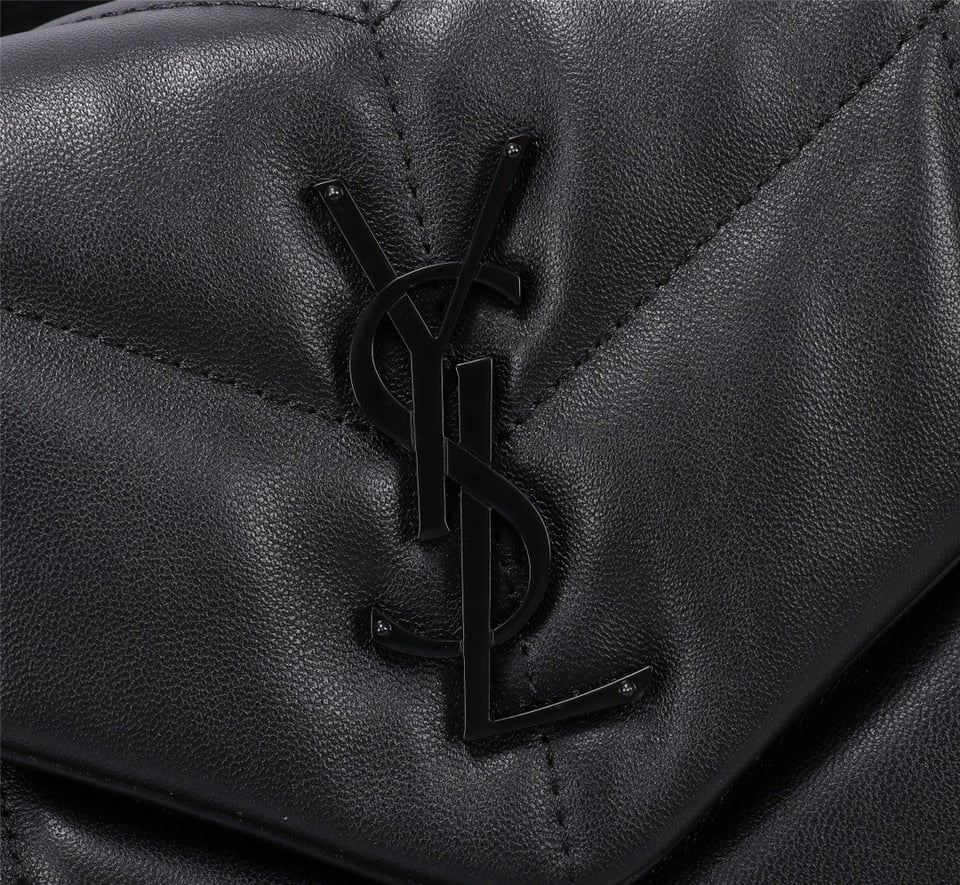 Saint Laurent Puffer Small Chain Bag In Quilted Black Noir view 5