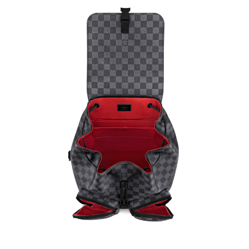 Louis Vuitton Utility Backpack Black And Grey 40Cm view 4