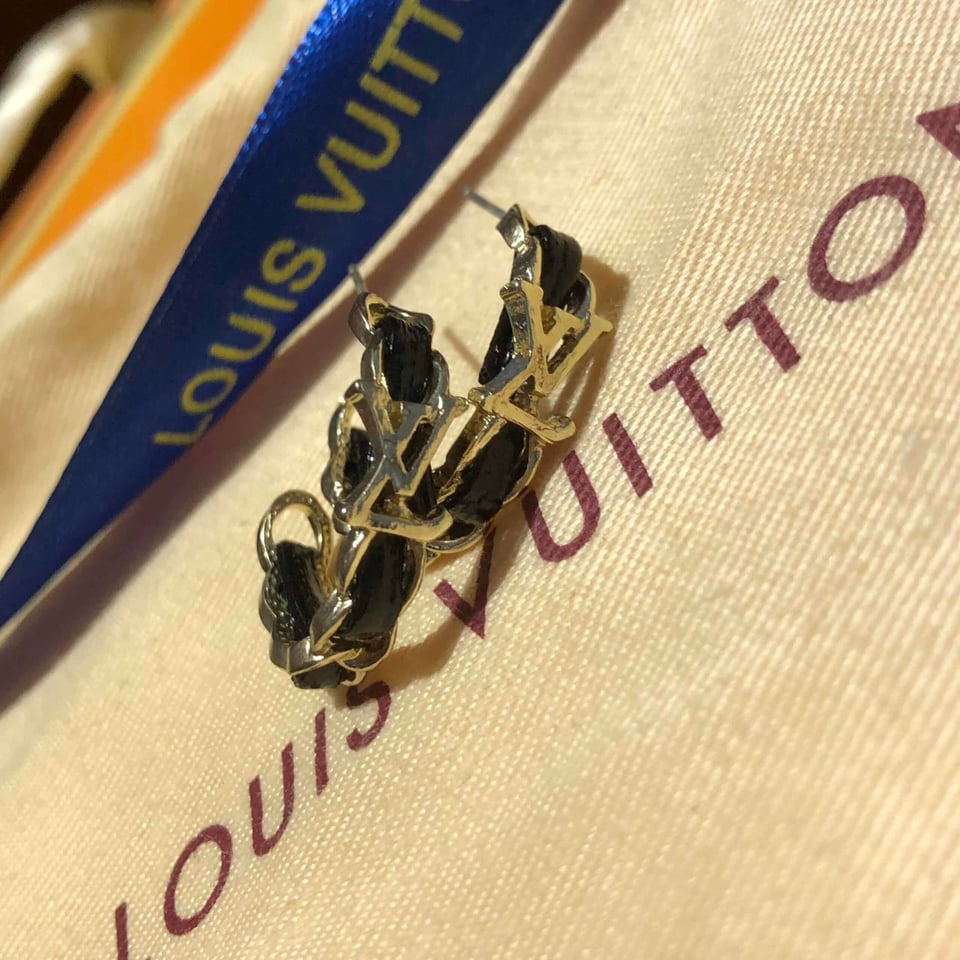 Louis Vuitton Logo Earrings view 3
