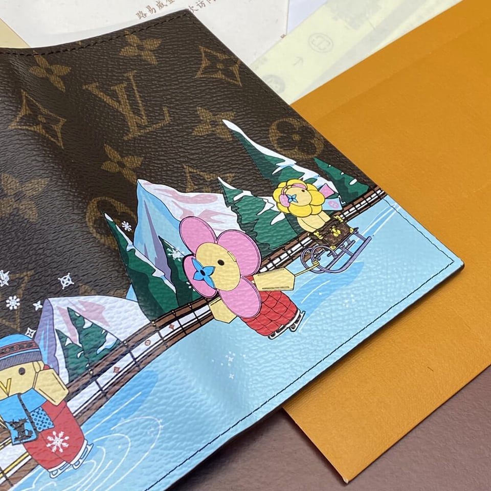 Louis Vuitton Vivienne Skating Passport Cover Pink view 10