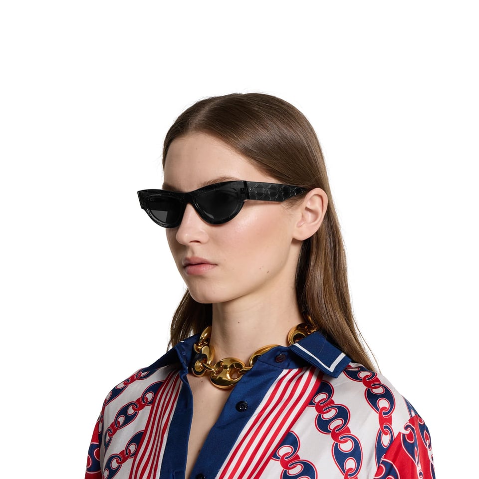 Gucci Dark Grey Cat Eye Sunglasses GG1834S view 5