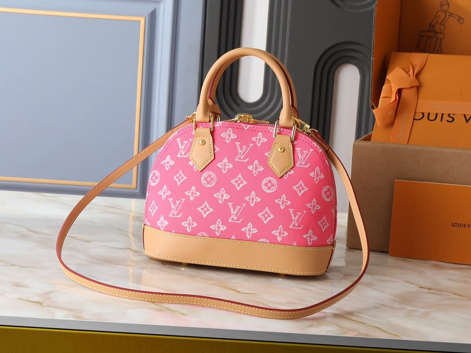 Louis Vuitton Alma BB Bag Monogram Origine Rose Ruban 23.5cm M28272 view 4