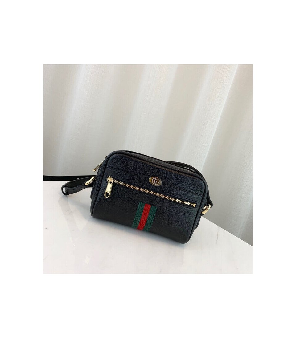Gucci Ophidia Leather Mini Bag Black view 5
