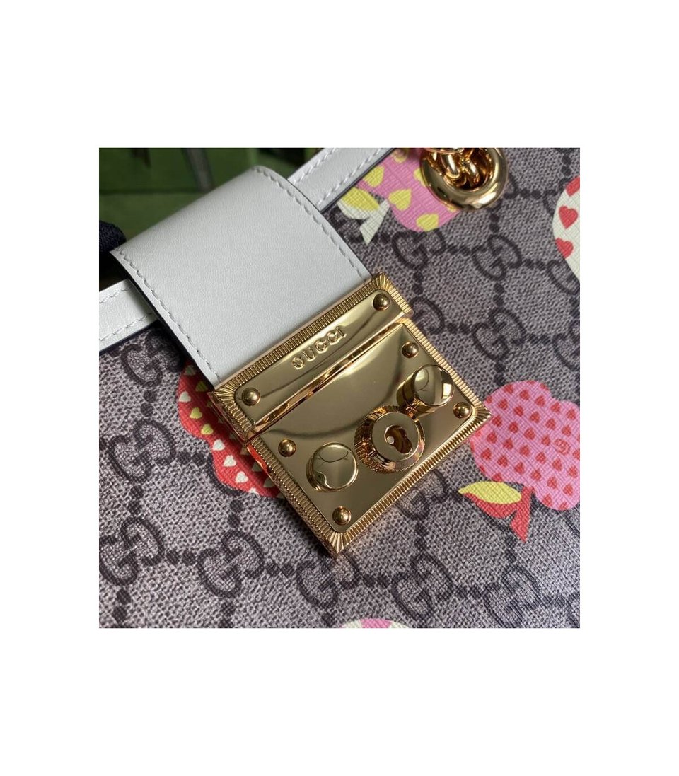 Gucci Padlock GG Heart Apple Pattern Small Shoulder Bag view 7