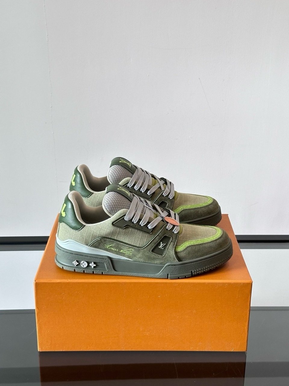 Louis Vuitton LV Trainer Outdoor Sneaker Green for Men view 3