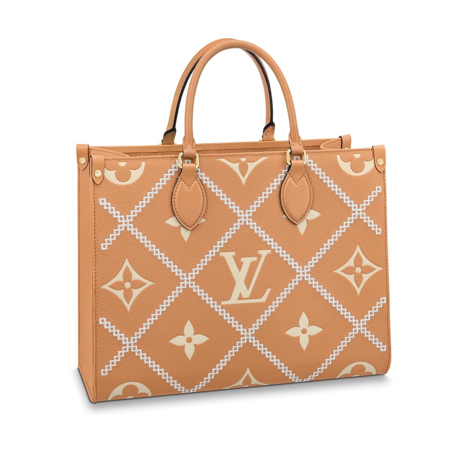 Louis Vuitton Onthego MM Tote Monogram Arizona ‘Brown Crème Beige’ 35cm view 2