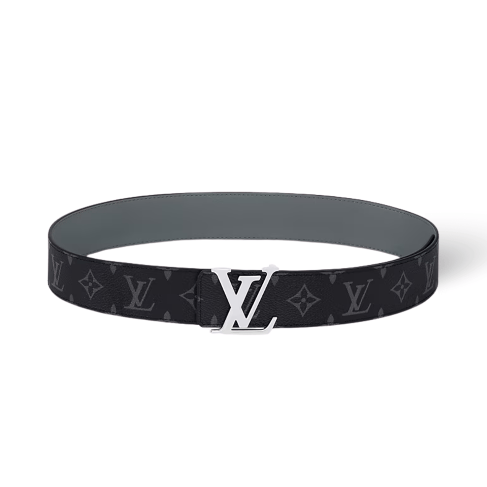Louis Vuitton LV Silver Initiales 40mm Reversible Men Belt M0535V