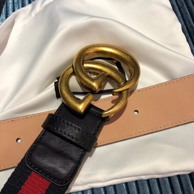 Gucci Nylon Web Belt With Double G Buckle 409416 view 8