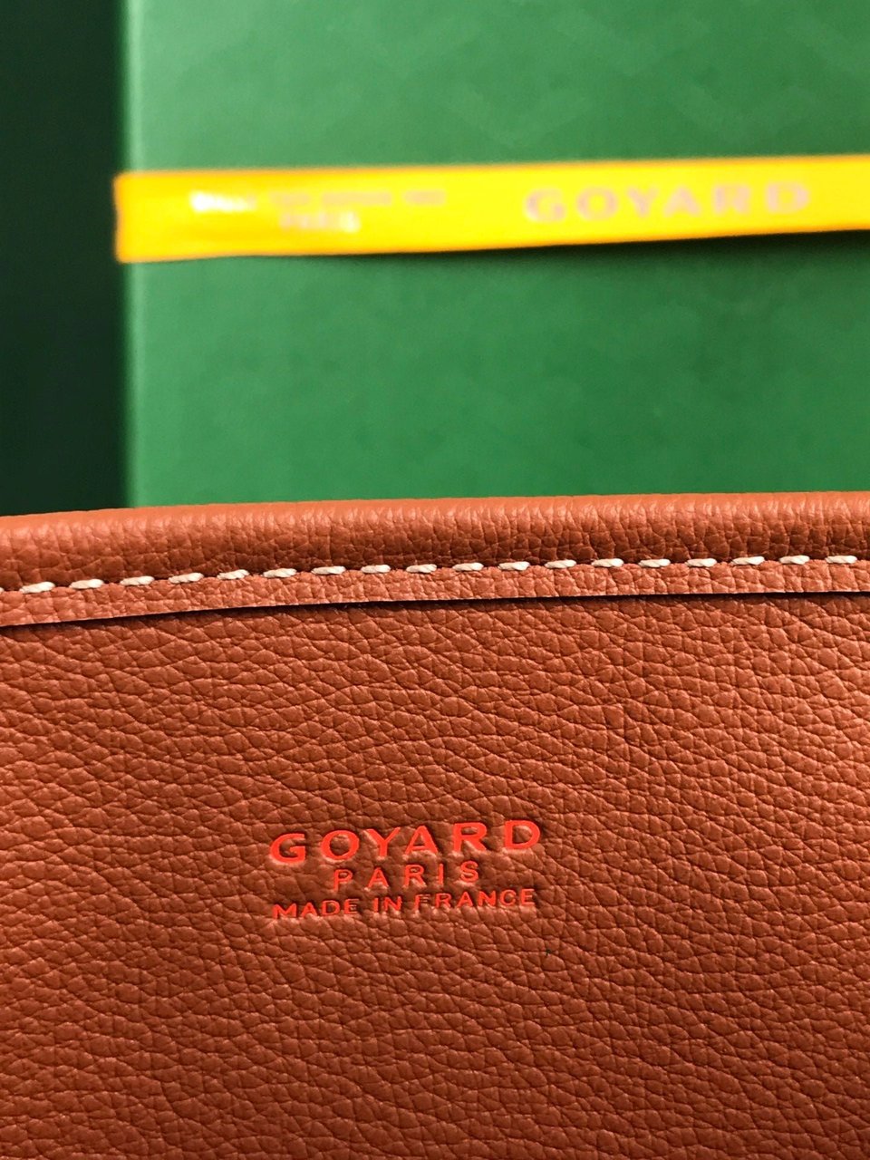 Goyard Anjou Mini Bag 20 Cm Tan Calfskin And Black Goyardine Canvas view 4