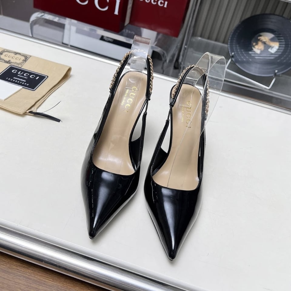 Gucci Signoria Slingback Pump In Black 783821 Bnc80 1000 view 7