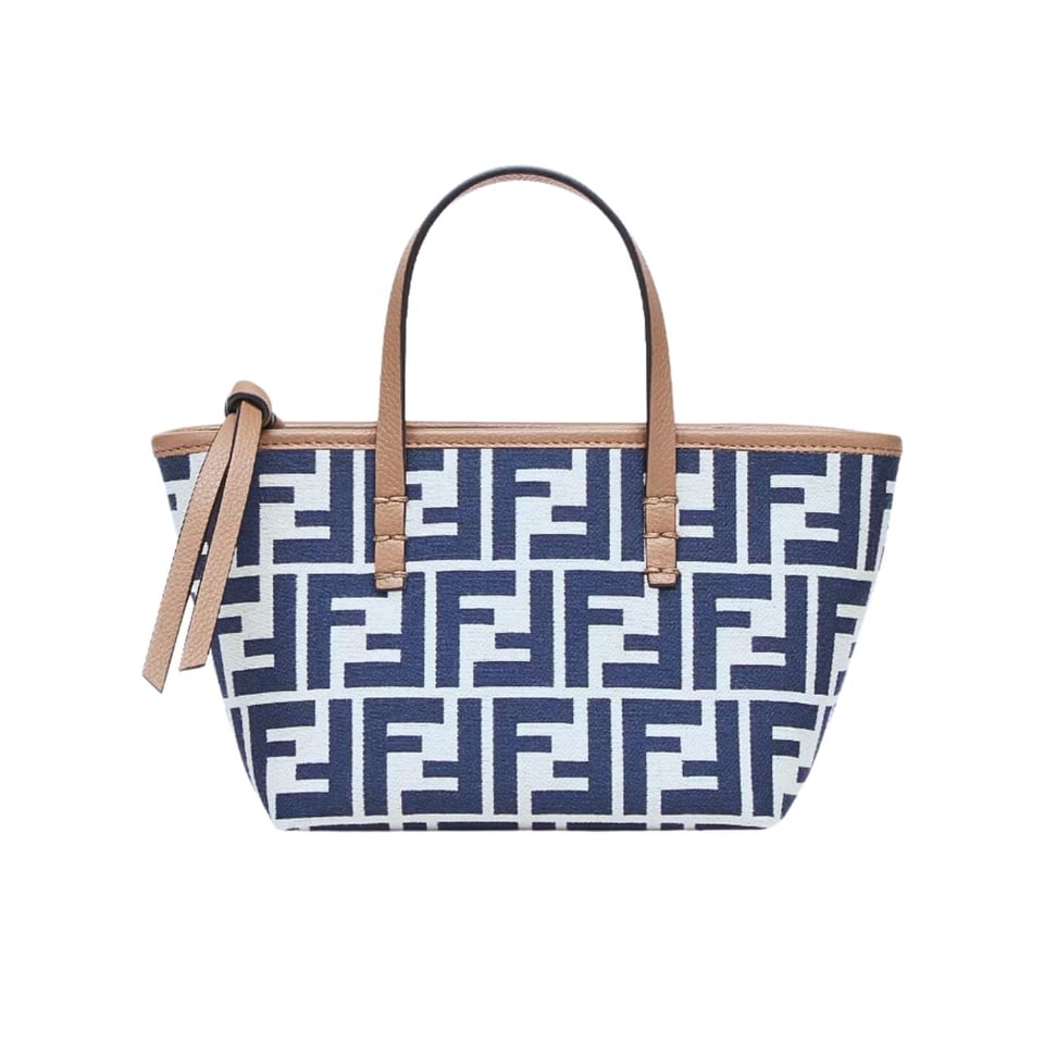 Fendi Mini Roll Ff Jacquard Mini Bag Midnight Blue 18Cm view 2