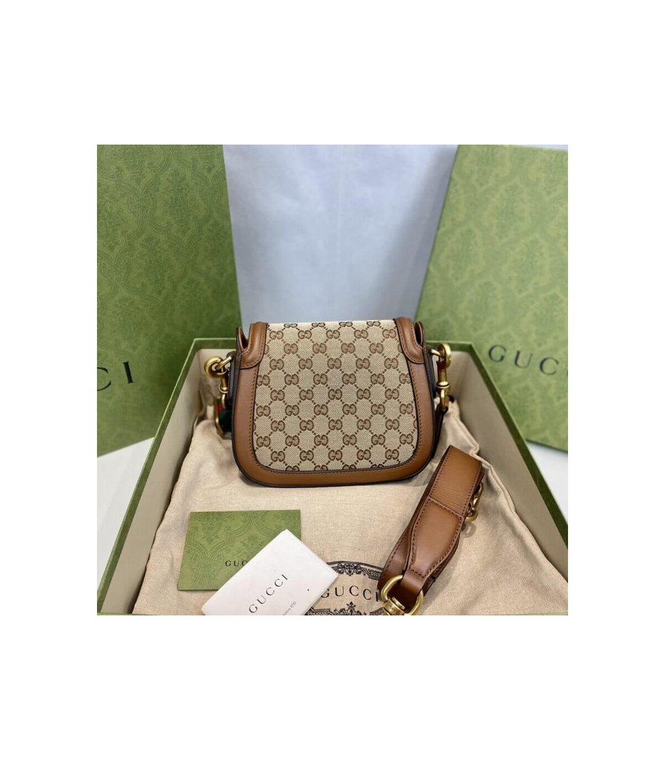 Gucci Lady Web Original GG Small Shoulder Bag Brown view 9