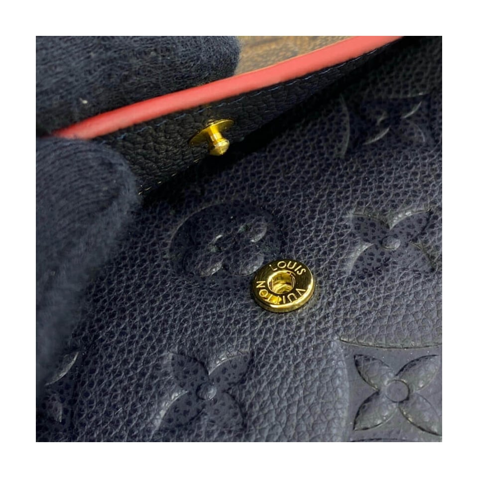 Louis Vuitton Monogram Empreinte Emilie Wallet Marine Rouge view 9