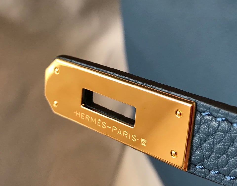 Hermes Birkin 35Cm Dark Blue Togo Leather Gold Hardware view 10