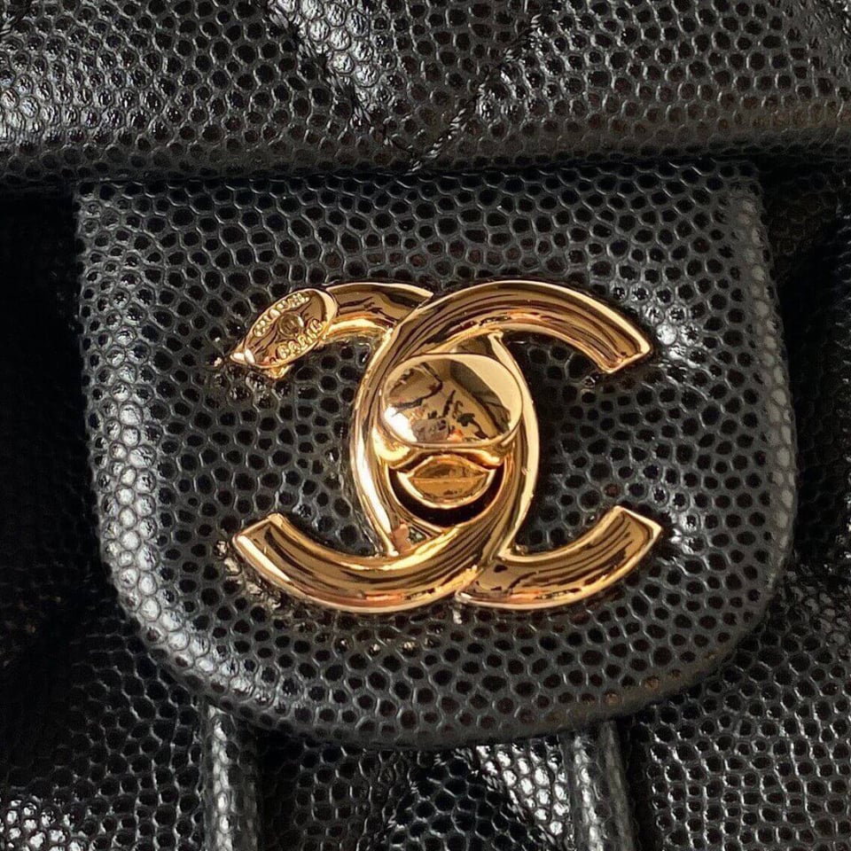 Chanel Small Backpack Grained Calfskin view 8