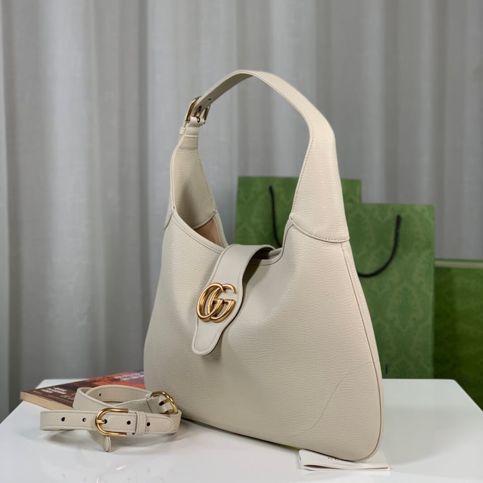 Gucci Cosmogonie Crescent Shoulder Bag Black Leather 39cm view 7
