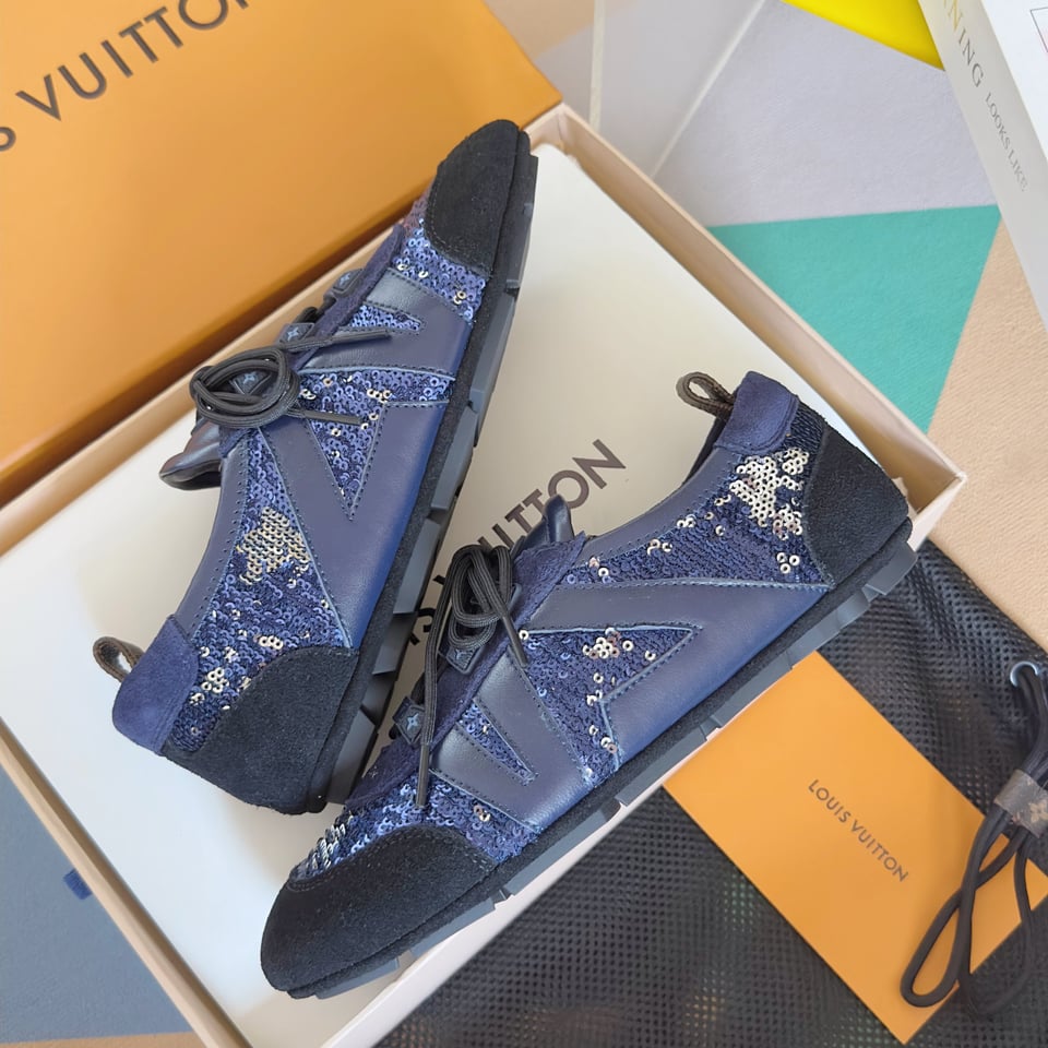 Louis Vuitton Sneakerina Sequin Blue – Ballet-Inspired Women’s Sneakers view 8