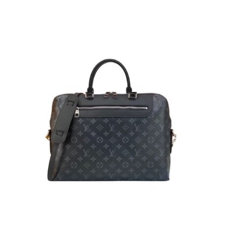 Louis Vuitton Porte Documents Jour Briefcase Monogram Black 37Cm
