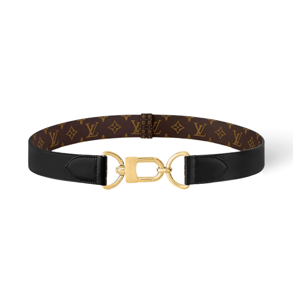 Louis Vuitton LV Oversized Hook 40mm Reversible Men Belt M8430Z