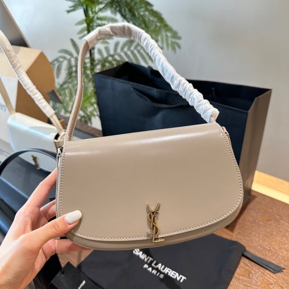 Saint Laurent Mini Voltaire In Box Dark Toffee 17Cm view 4