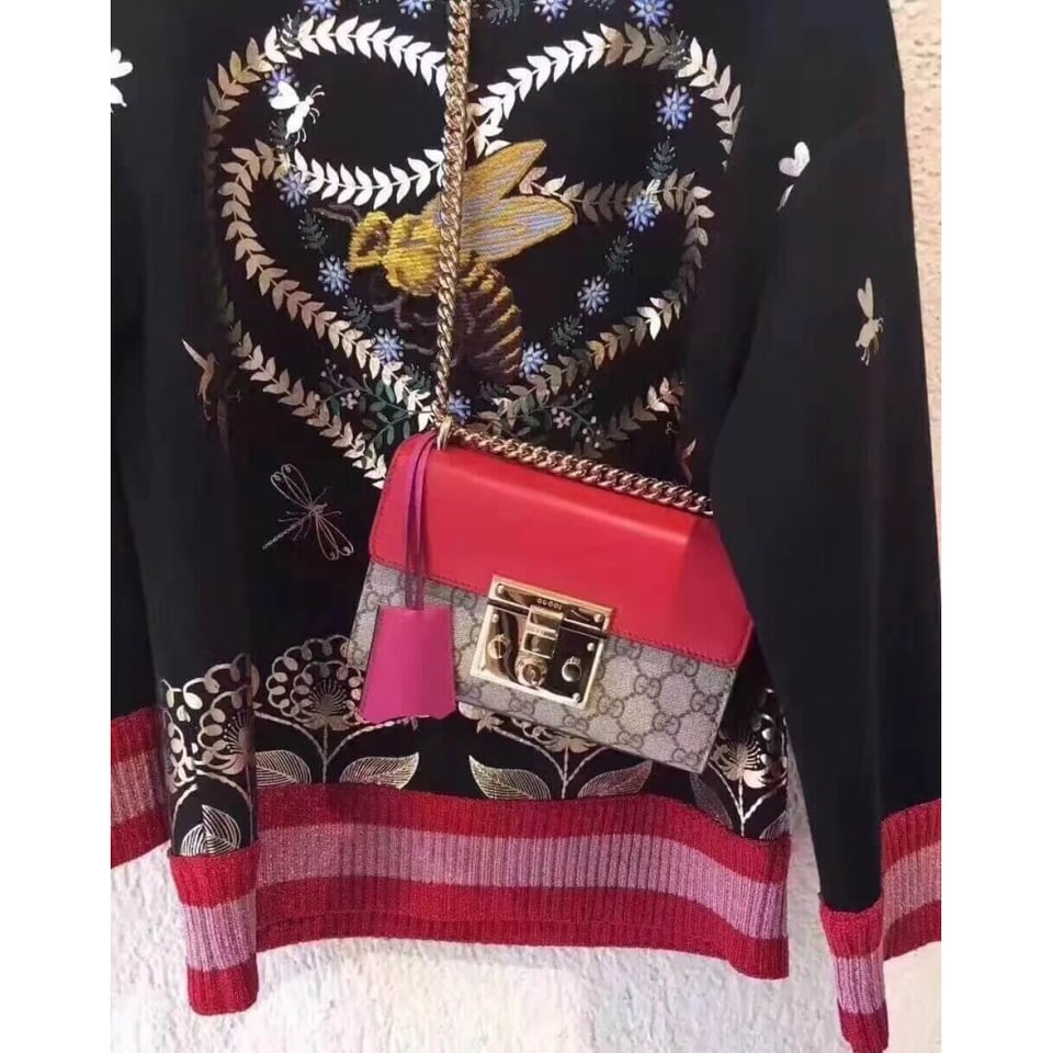 Gucci Padlock Small GG Shoulder Bag Red view 5