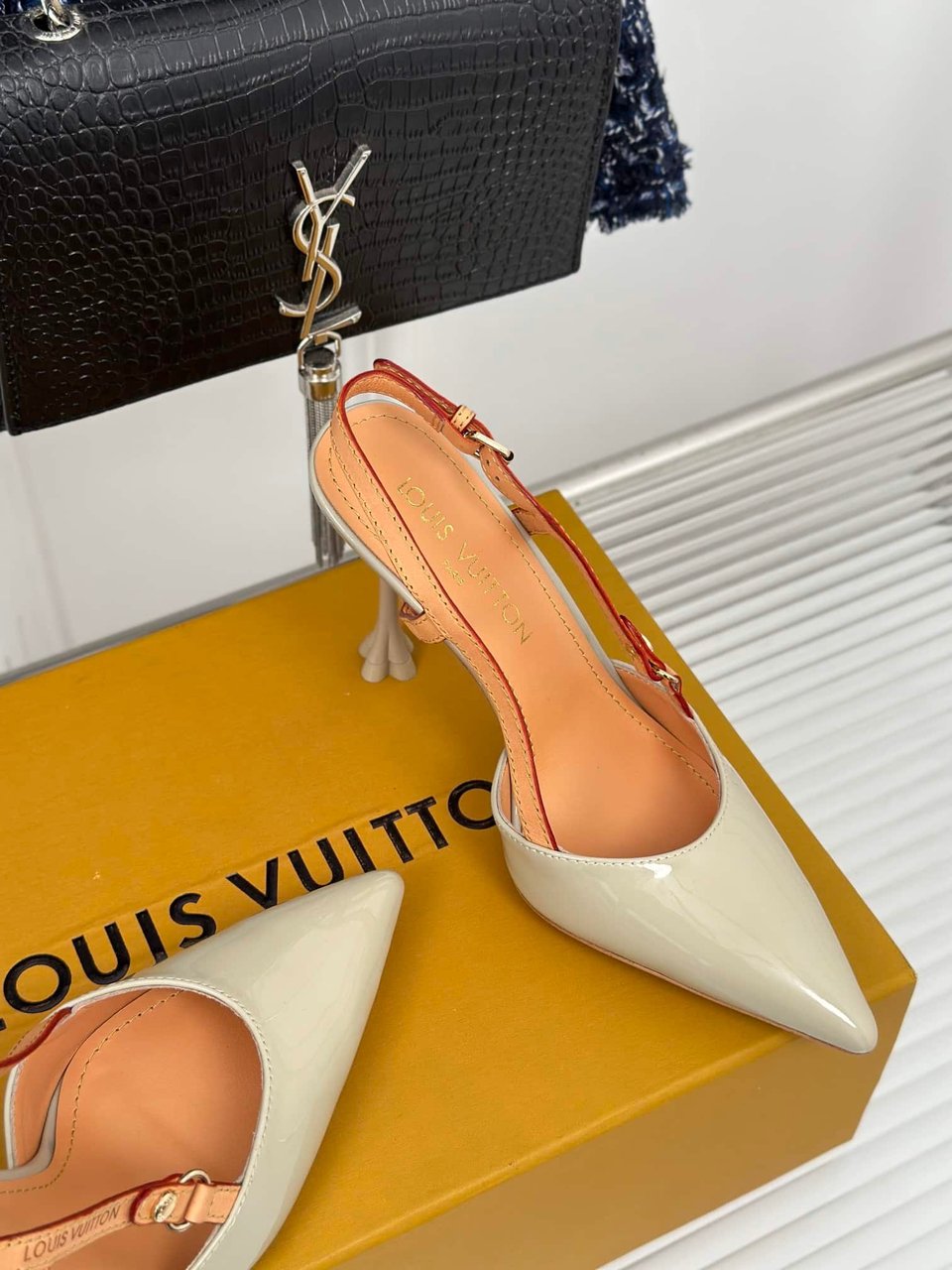 Louis Vuitton Blossom Slingback Pump Beige 1Ac8E0 view 9