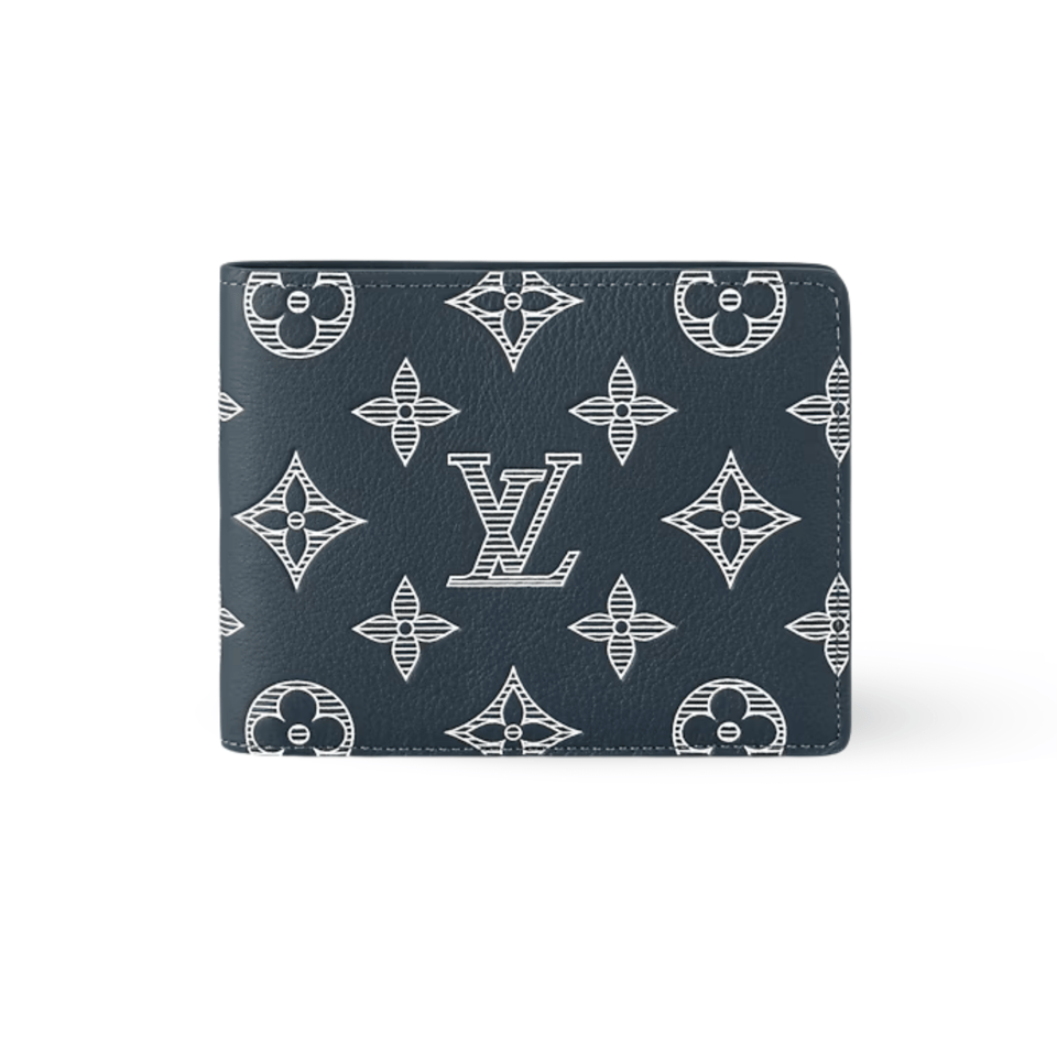 Louis Vuitton Navy Blue Multiple Wallet For Men 12cm M83379 view 2