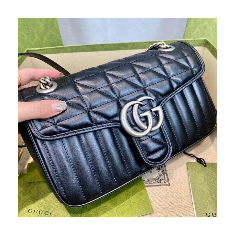 Gucci GG Marmont Small Shoulder Bag Black view 10