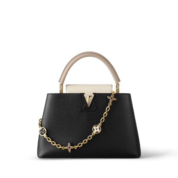 Louis Vuitton Capucines Taurillon Cowhide Black And Grey 27Cm M20708 view 2