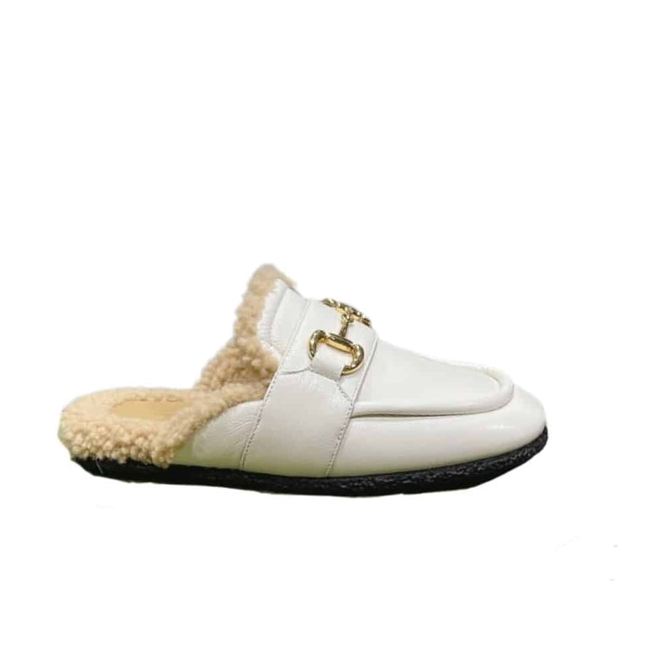 Gucci Women’S Mule With Horsebit White view 2