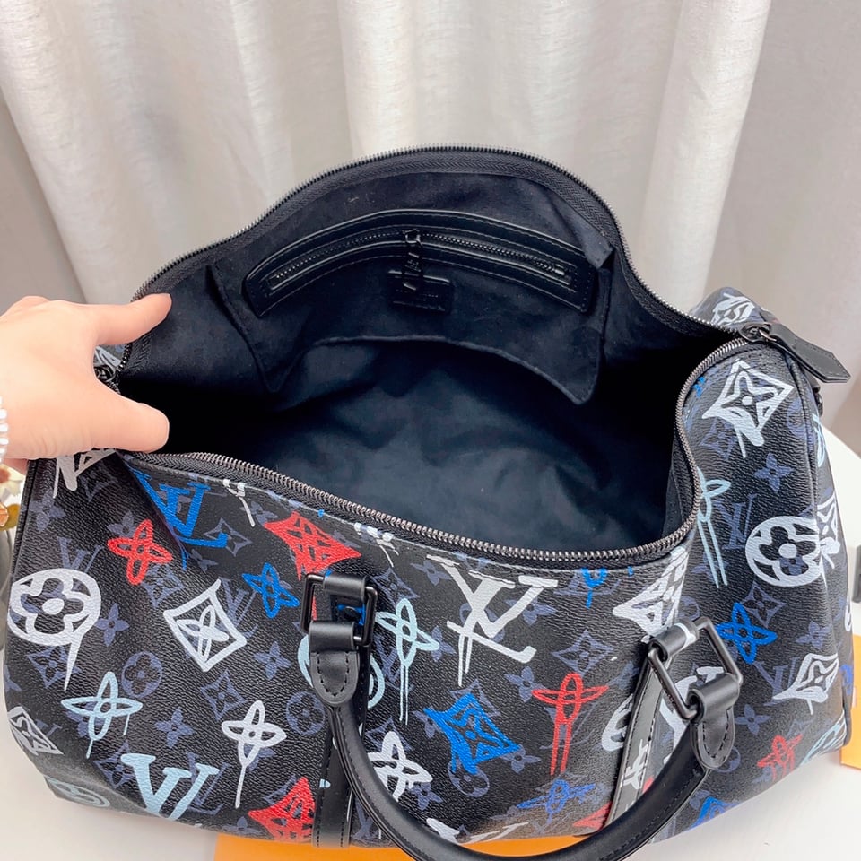 Louis Vuitton Keepall Bandoulieeere 50 Lv Graffiti Orange 50Cm M21384 view 8