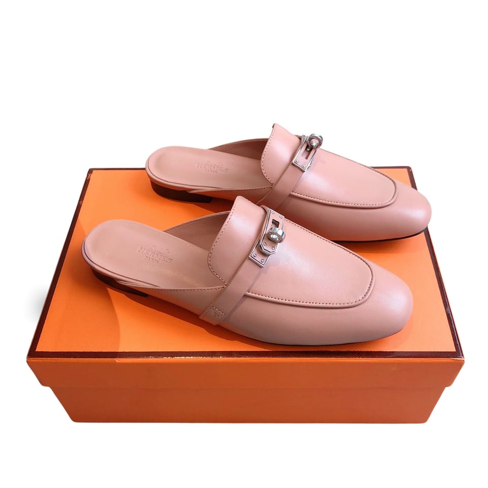 Hermes Oz Mule Pink view 2