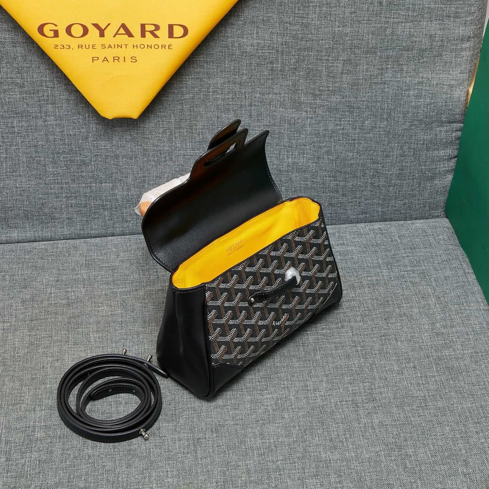 Goyard Saigon Souple Mini Bag Black Canvas 20cm view 8