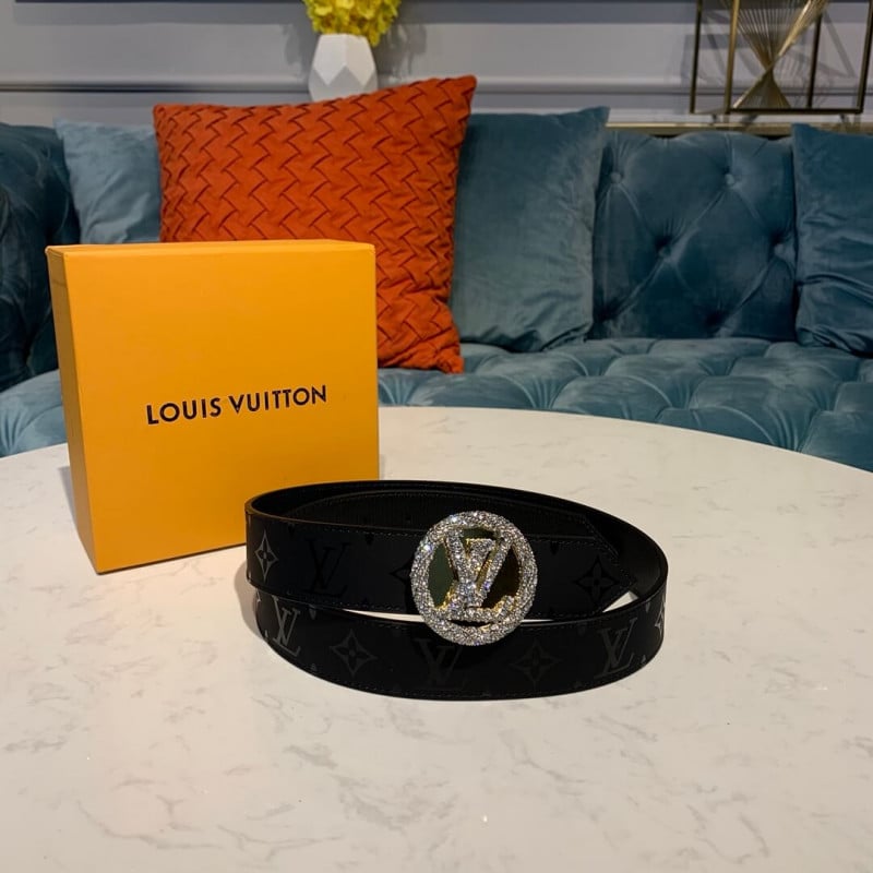 Louis Vuitton LV Circle 30mm Reversible Belt M0139W Silver view 3