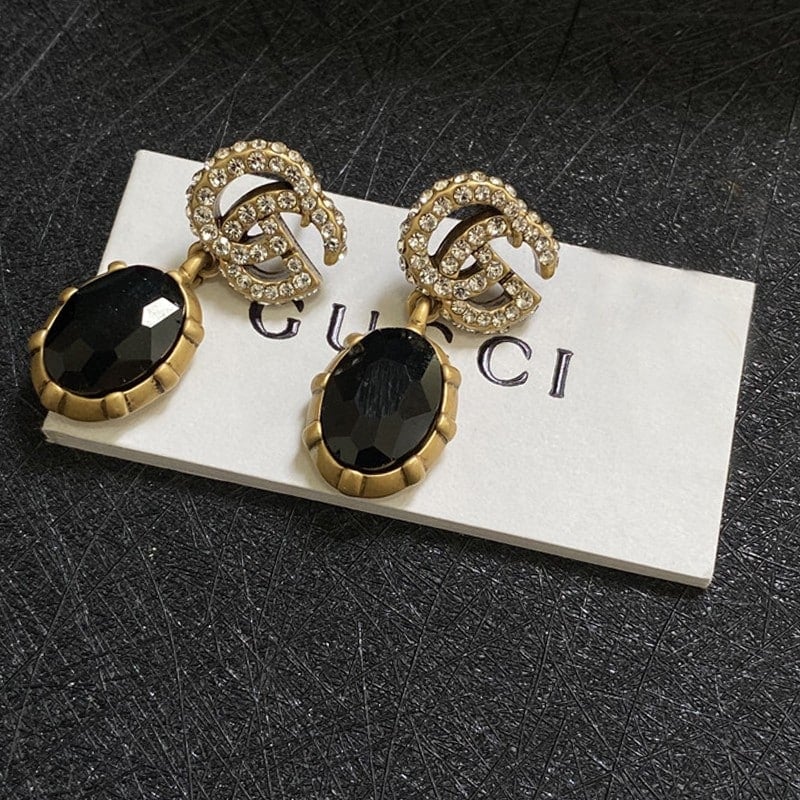 Gucci Gg Black Earrings view 7