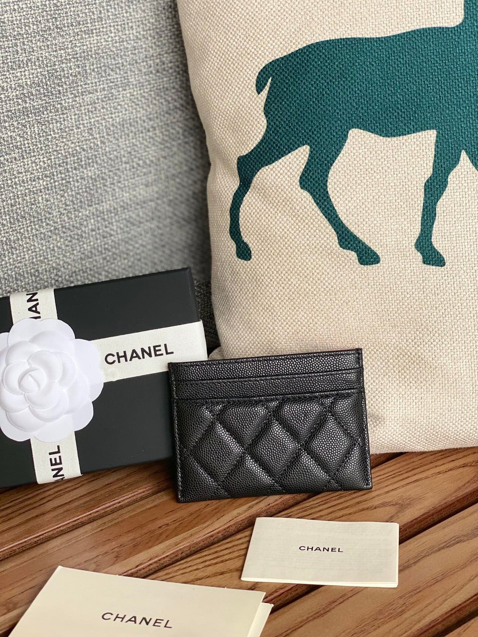 Chanel Card Holder 10Cm Black Caviar view 7